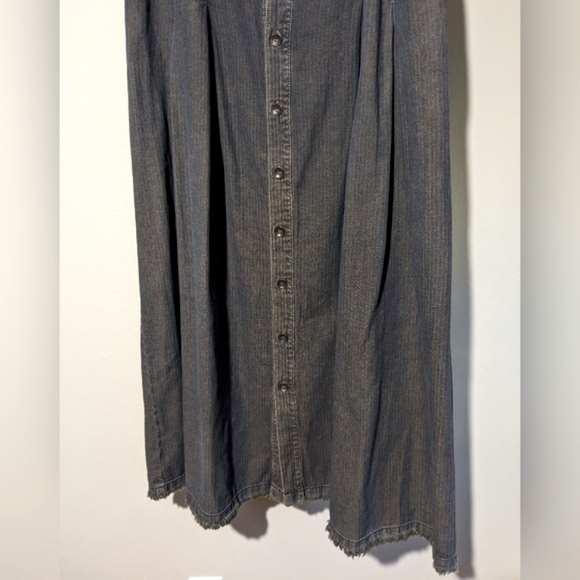 Free People Organic Wash Curve Seam Waist Maxi Skirt 31 - Picture 3 of 13